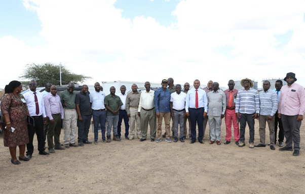 Group photo of Senate Committee on Energy and other participants of the sitting in Lokichar