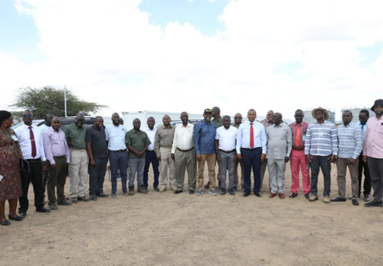 Group photo of Senate Committee on Energy and other participants of the sitting in Lokichar